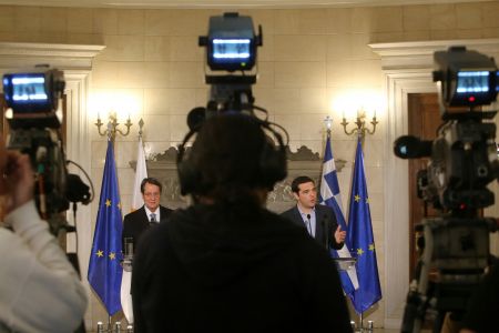 PM Tsipras and Cypriot President Anastasiades meeting on Wednesday