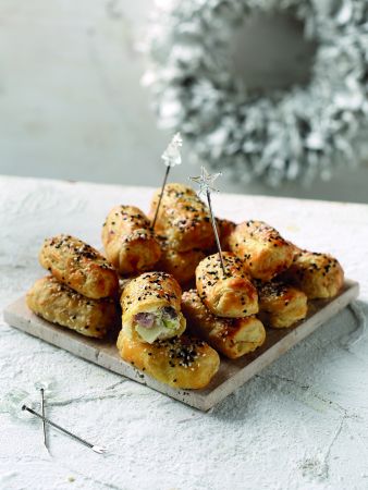 Φλογέρες με blue cheese και απάκι