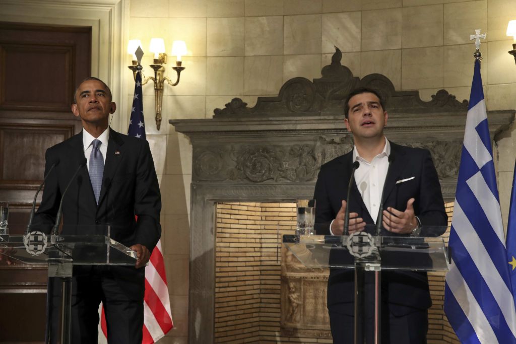 Ομπάμα στη κοινή συνέντευξη Τύπου με Τσίπρα: Μεταφέρουμε τις σκέψεις μας και τις εμπειρίες μας για την οικονομία
