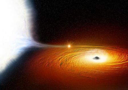 Ζαλισμένο άστρο γυροφέρνει μαύρη τρύπα δυο φορές την ώρα