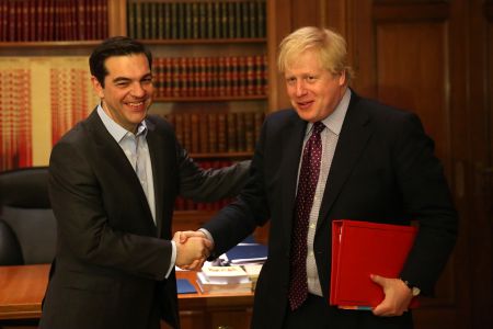 Συνάντηση Τσίπρα – Τζόνσον στο Μαξίμου