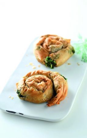 Στριφτές πίτες με σπανάκι