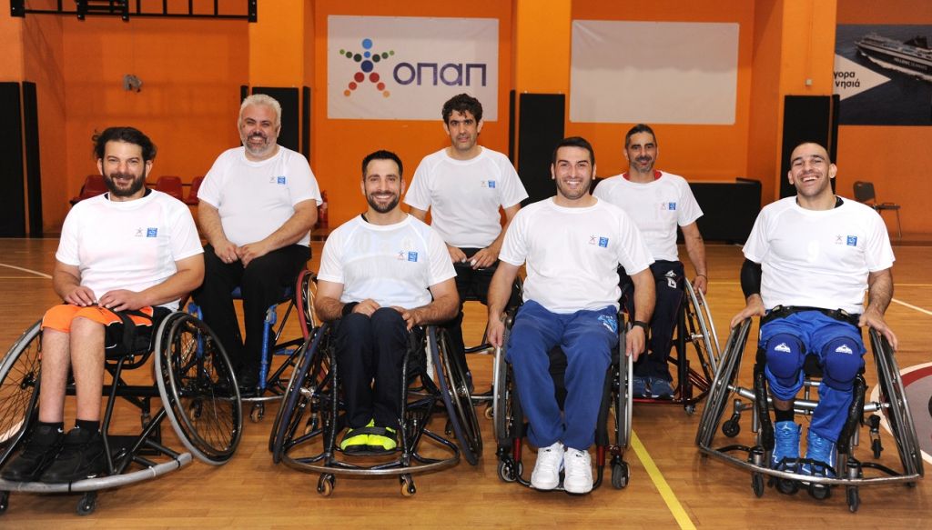 Ο ΟΠΑΠ στο πλευρό της Ομοσπονδίας Σωματείων Ελλήνων Καλαθοσφαιριστών με Αμαξίδιο