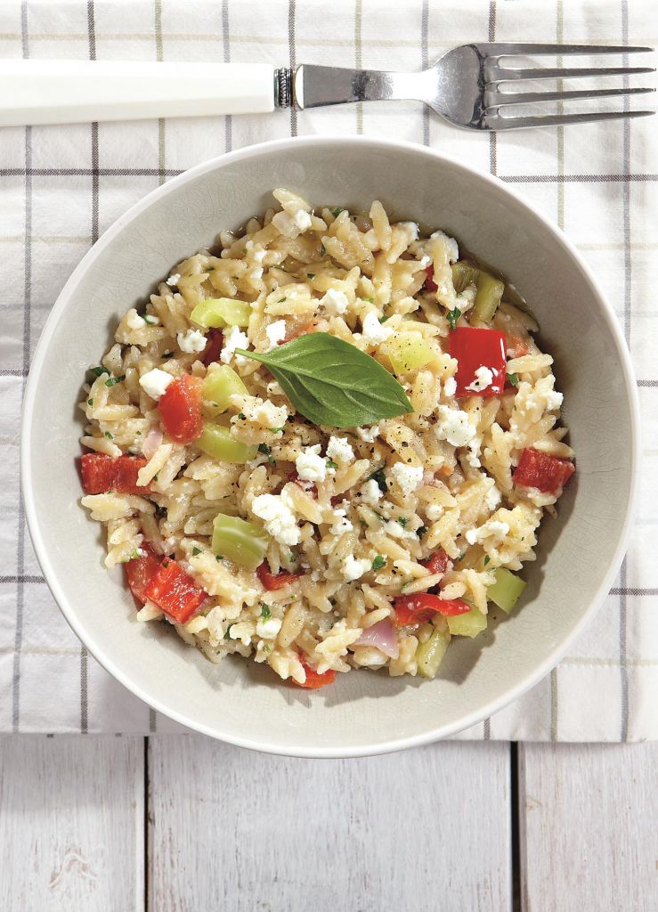 Mανέστρα με φέτα και λαχανικά