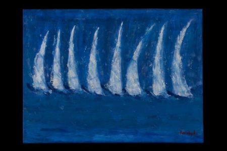 Ψυχή σε φόντο μπλε