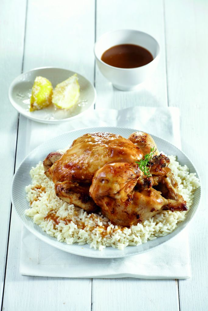 Κοτόπουλο φούρνου με φρεσκοπαστωμένο λεμόνι