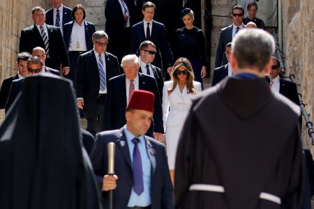 Ο Τραμπ δεσμεύεται στη Βηθλεέμ να κάνει «ό,τι μπορεί» για το Μεσανατολικό
