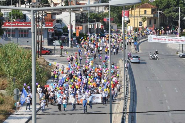Πορεία κατά της ανεργίας από την Πάτρα έως τη Γέφυρα Ρίου-Αντιρρίου