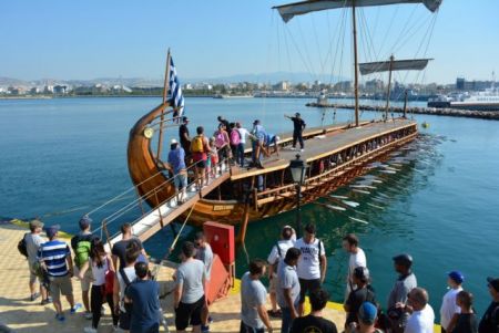 Τρίτος επιτυχημένος πλους της τριήρους Ολυμπιάς στο φαληρικό όρμο