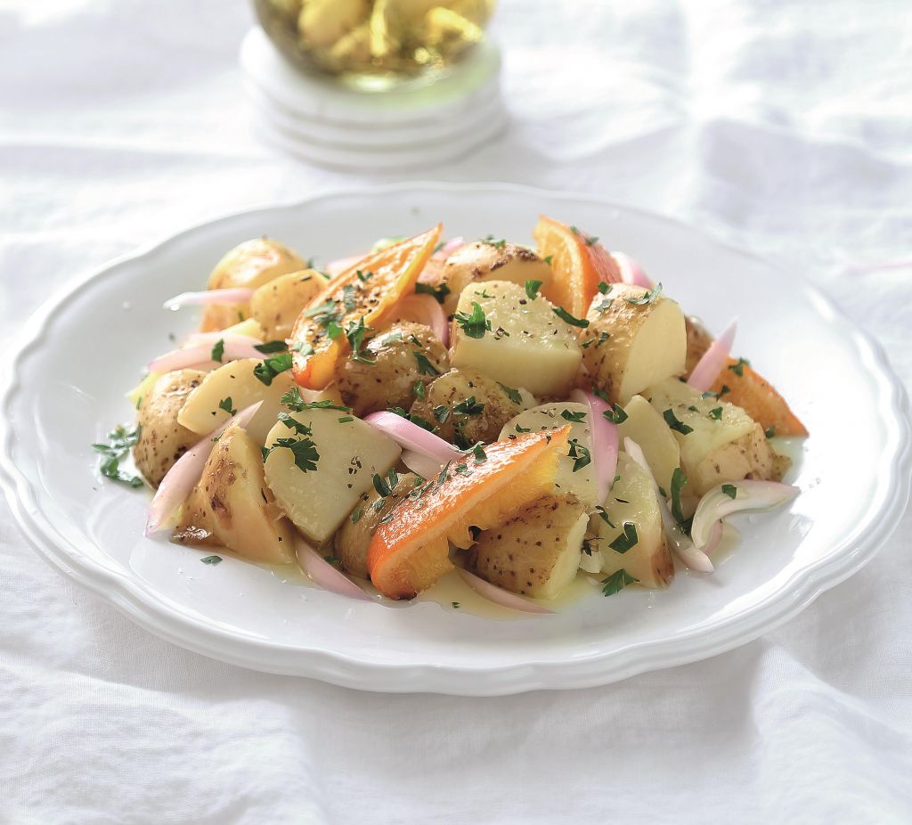 Πατατοσαλάτα με άρωμα πορτοκαλιού