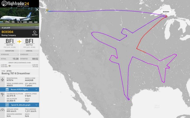 Ο πιλότος δεν τρελάθηκε, αποφάσισε να «χαράξει» αεροπλάνο πάνω από τις ΗΠΑ