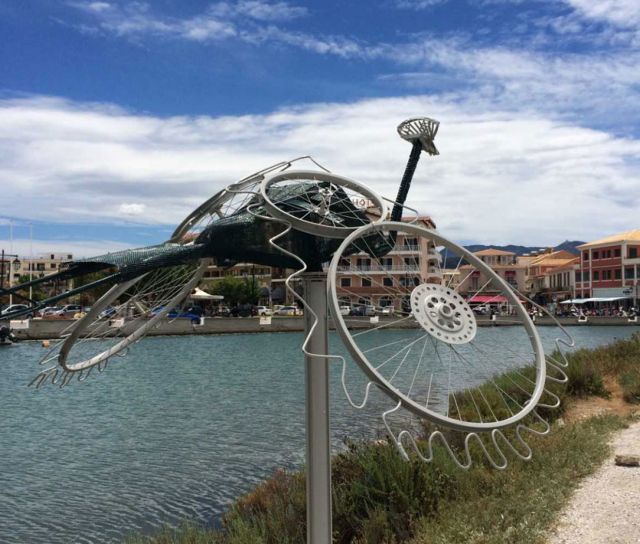 «Λευκάδα, η πόλη του ποδήλατου»: Υπαίθρια εικαστική παρέμβαση