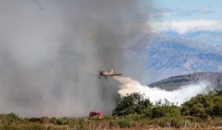 Φωτιά σε αγροτοδασική περιοχή στο Κούτσι Νεμέας