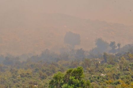 Πυρκαγιά πάνω από το υπαίθριο θέατρο Ζακύνθου
