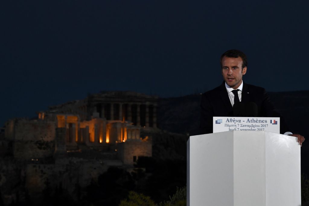 Στην Πνύκα και το ευρωπαϊκό όραμα Μακρόν επικεντρώνουν τα διεθνή ΜΜΕ