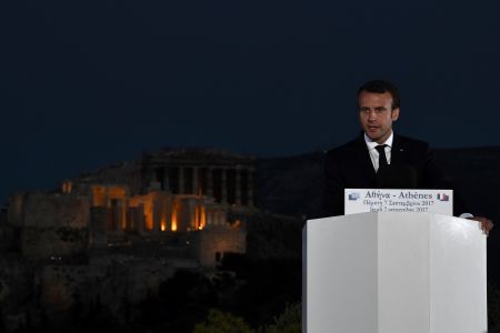 Στην Πνύκα και το ευρωπαϊκό όραμα Μακρόν επικεντρώνουν τα διεθνή ΜΜΕ