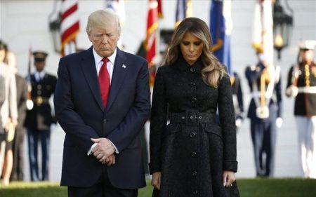 Eνός λεπτού σιγή Tραμπ για την επέτειο της 11ης Σεπτεμβρίου