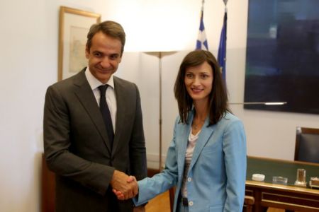 Συνάντηση Μητσοτάκη – Γκαμπριέλ για τις ψηφιακές δεξιότητες