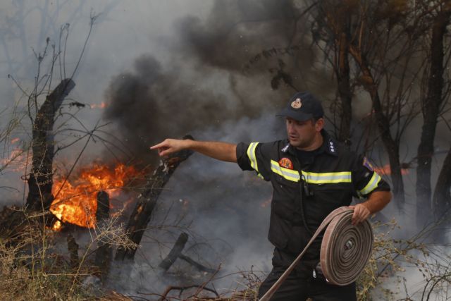 Μάχη με τις φλόγες δίνουν 120 πυροσβέστες στη Νεμέα