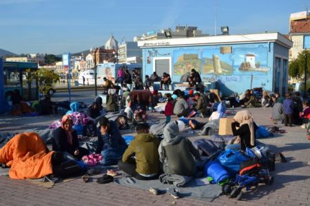 Μυτιλήνη: Ολοκληρώθηκε η εκφόρτωση των 50 οικίσκων