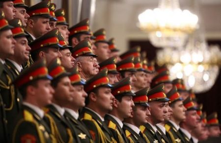 Η χορωδία του Kόκκινου Στρατού τον Δεκέμβριο στην Ελλάδα