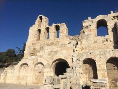 Εμφανές πλέον το νότιο μέτωπο του Ηρωδείου