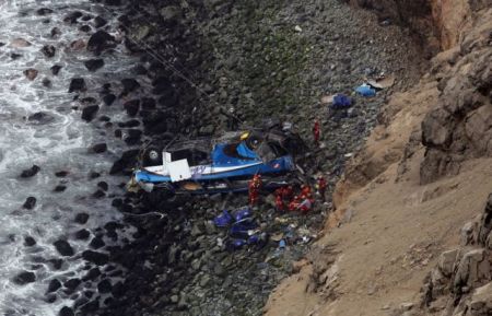 Περού: Στους 51 αυξήθηκαν οι νεκροί από το τροχαίο