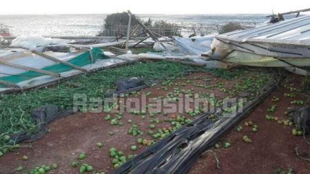 Κρήτη: Τεράστιες καταστροφές λόγω ισχυρών ανέμων