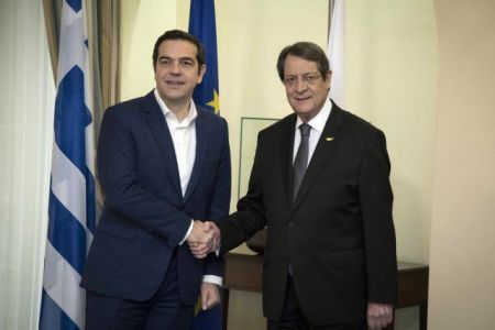 Στο Μέγαρο Μαξίμου ο Πρόεδρος της Κύπρου συναντάται με τον Πρωθυπουργό Αλέξη Τσίπρα