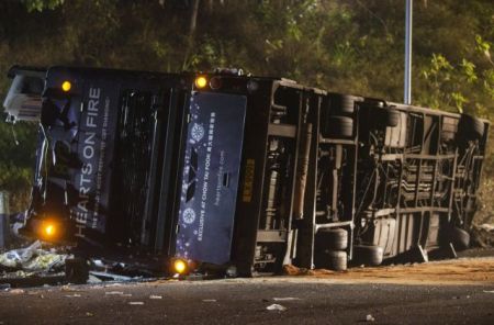 Πολύνεκρο τροχαίο με διώροφο λεοφορείο στο Χονγκ Κονγκ