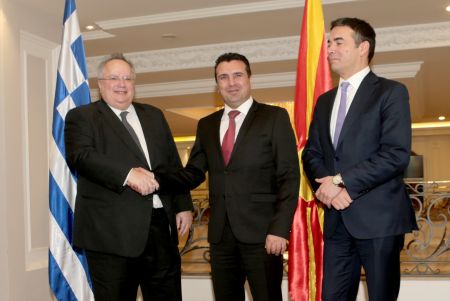 Kotzias, Dimitrov see progress, intractable issues at Ohrid FYROM naming talks