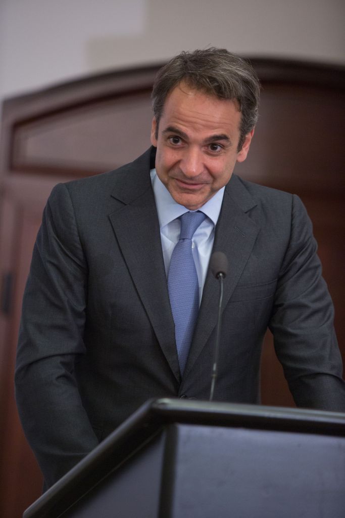 Mitsotakis rallying party base in northern Greece