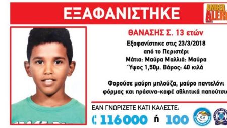 Οργανωμένη επιχείρηση αρπαγής του 13χρονου «βλέπει» το Χαμόγελο του Παιδιού