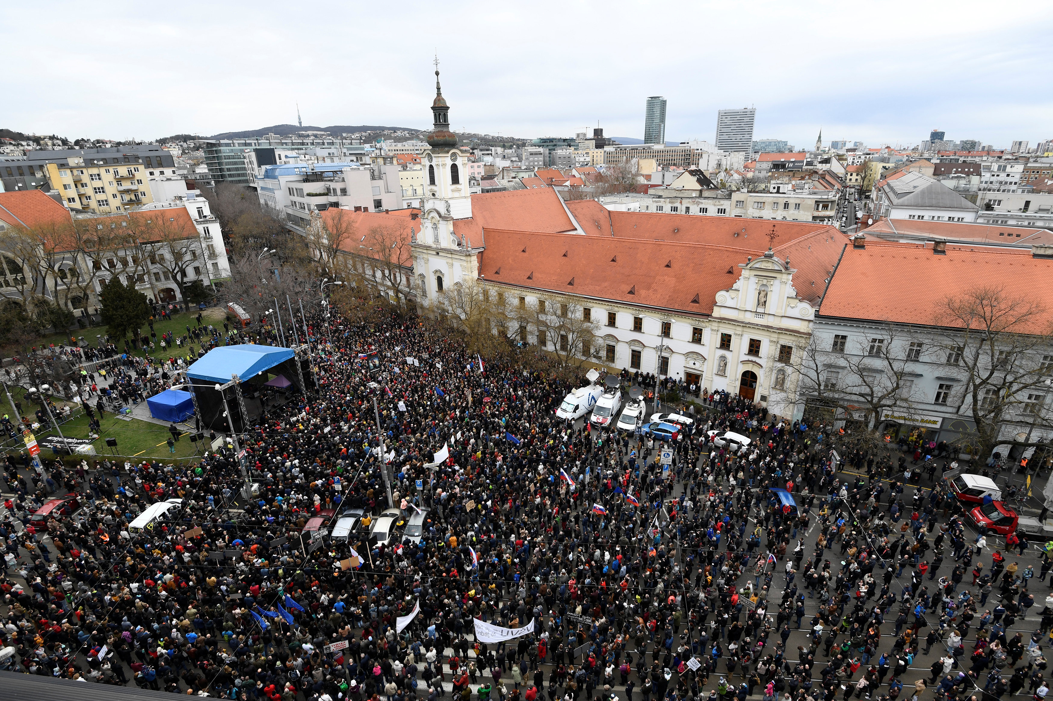 Σλοβακία: Μεγάλη διαδήλωση με αίτημα την απόλυση του αρχηγού της αστυνομίας