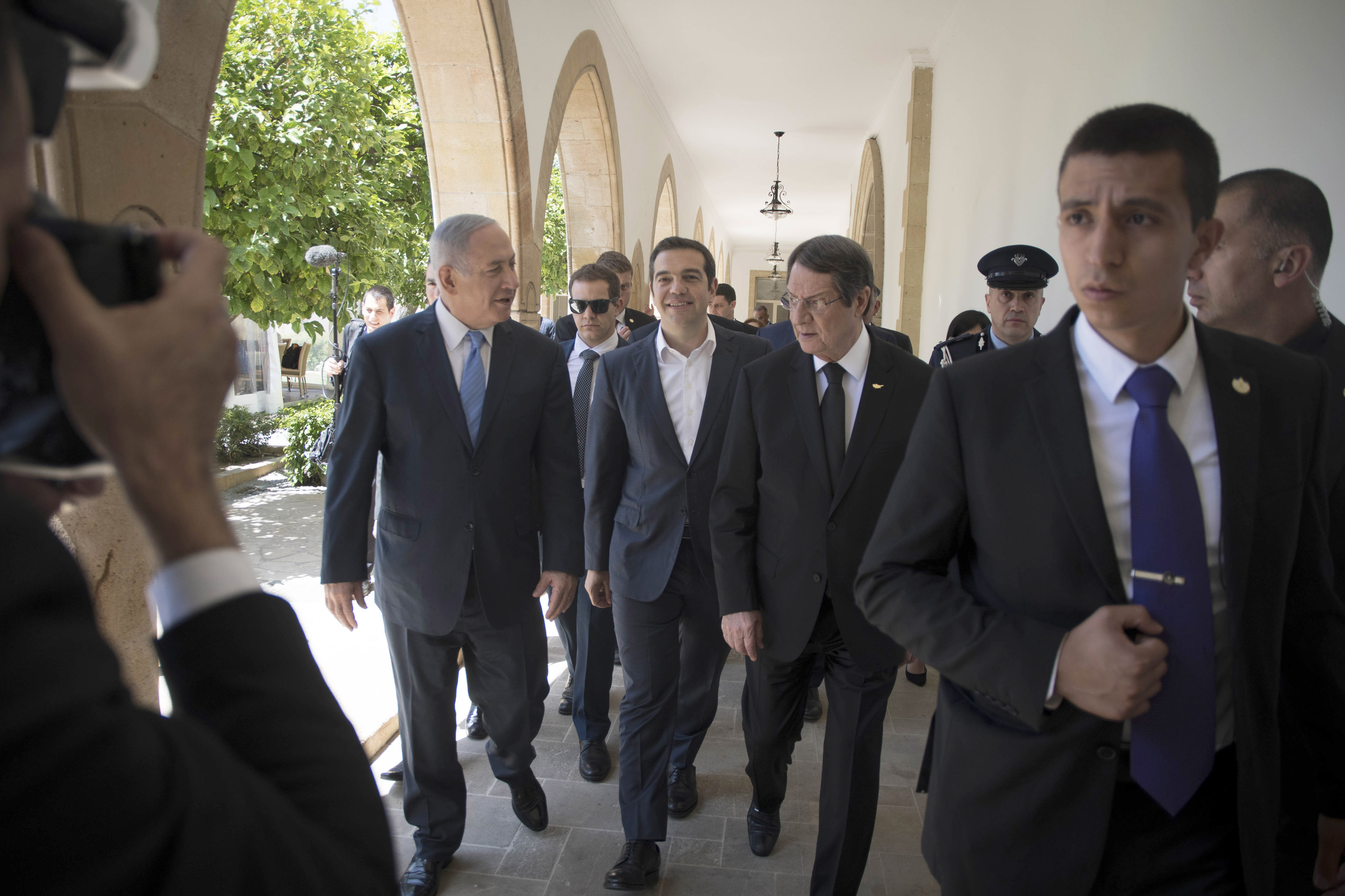 Greek, Cypriot, Israeli strategic summit in Nicosia
