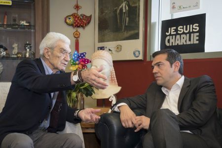 Tsipras, Boutaris discuss violent attack, FYROM name, elections