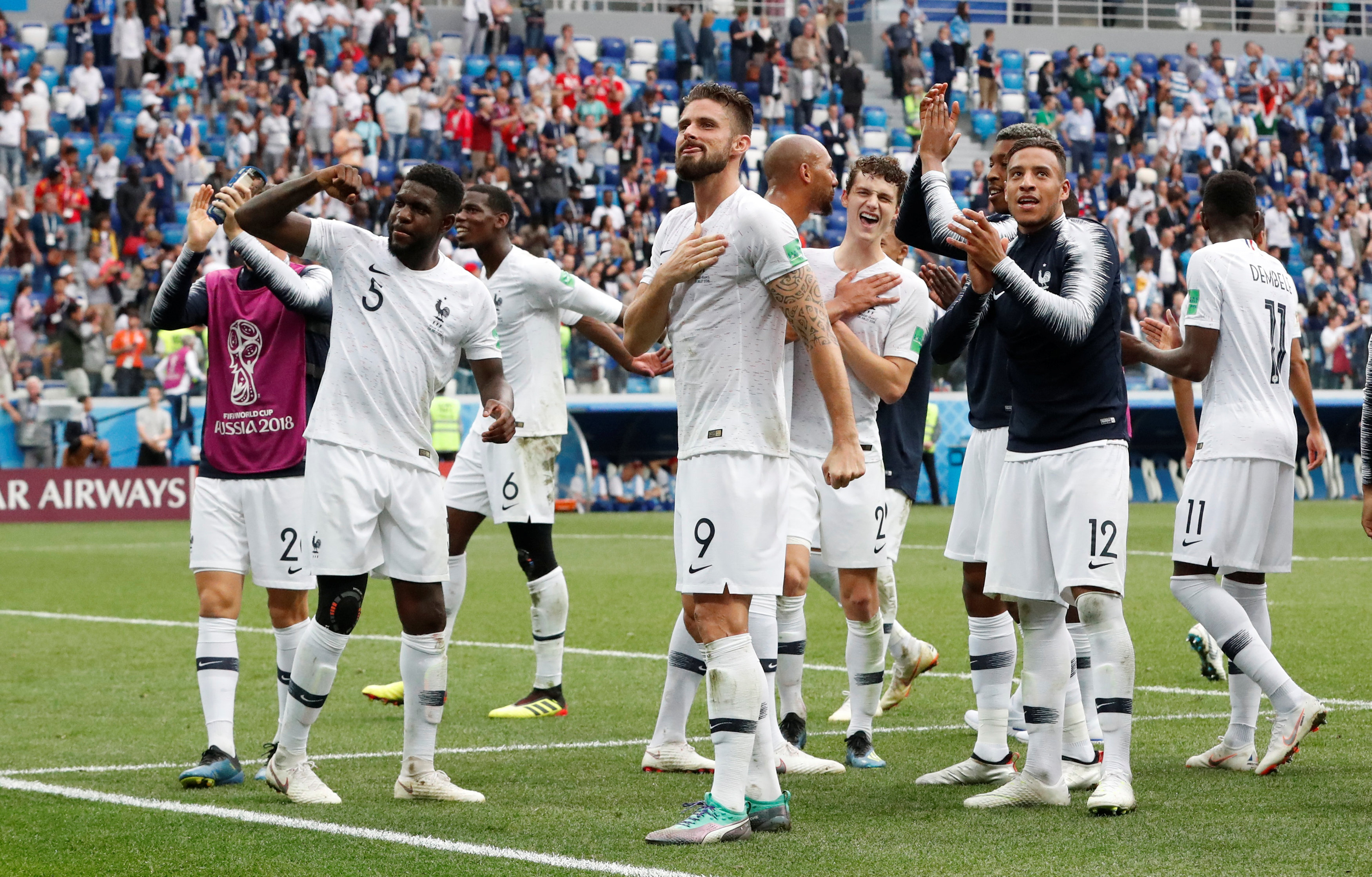 Μουντιάλ 2018: Ουρουγουάη – Γαλλία 0 – 2