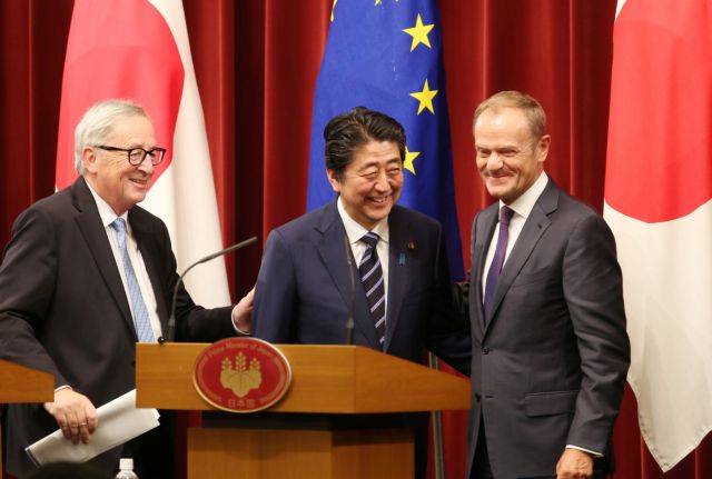 Εμπορική συμφωνία – μαμούθ υπέγραψαν ΕΕ και Ιαπωνία
