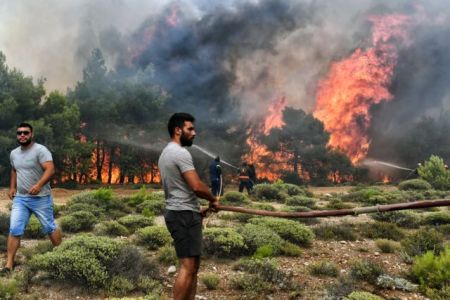 Σε ύφεση η πυρκαγιά στο Καλαμάκι Ζακύνθου