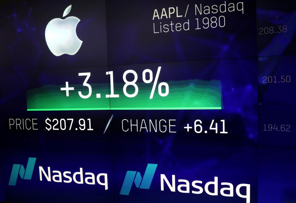 Πάνω από ένα τρισ. δολάρια η χρηματιστηριακή αξία της Apple