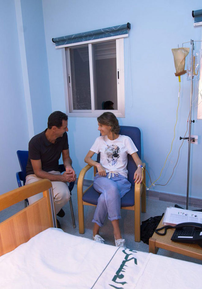 Θεραπεία για καρκίνο του μαστού ξεκίνησε η Άσμα αλ Άσαντ