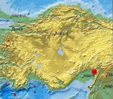 Σεισμική δόνηση 4,8 βαθμών ταρακούνησε τη νοτιοανατολική Τουρκία