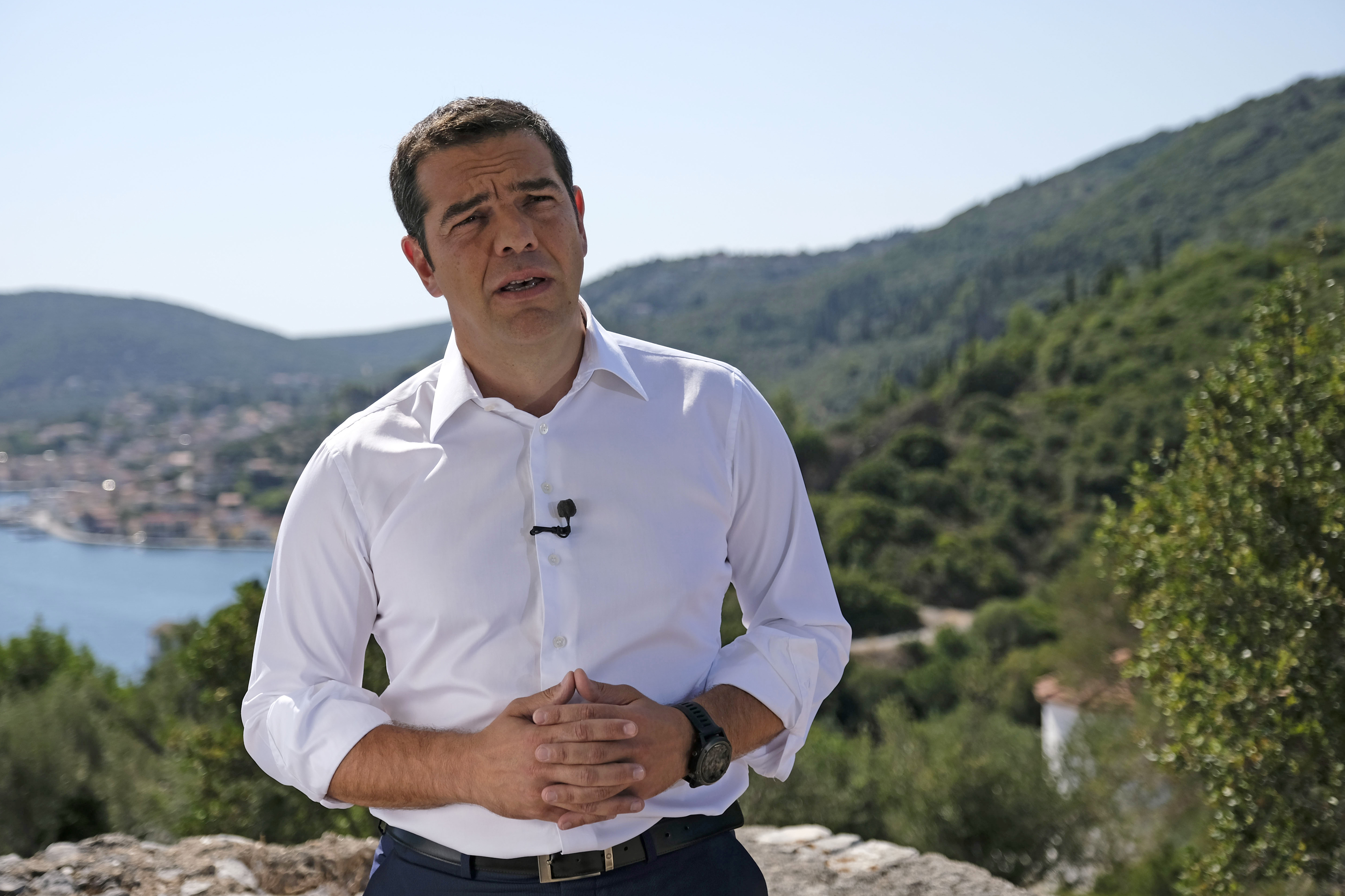 Tsipras heralds start of a new, post-bailout era in address from Ithaca