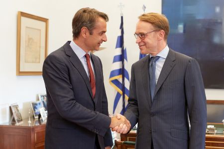 Για την οικονομία και τις προοπτικές της χώρας συζήτησαν οι Μητσοτάκης – Βάιντμαν