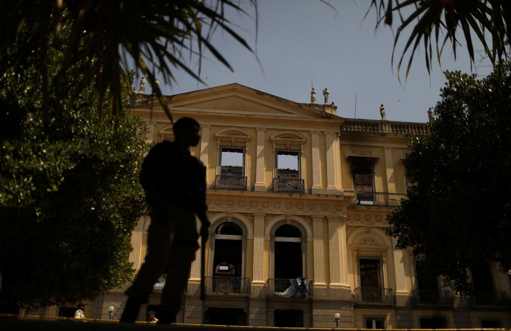 Ανυπολόγιστη η καταστροφή στο Εθνικό Μουσείο του Ρίο ντε Τζανέιρο