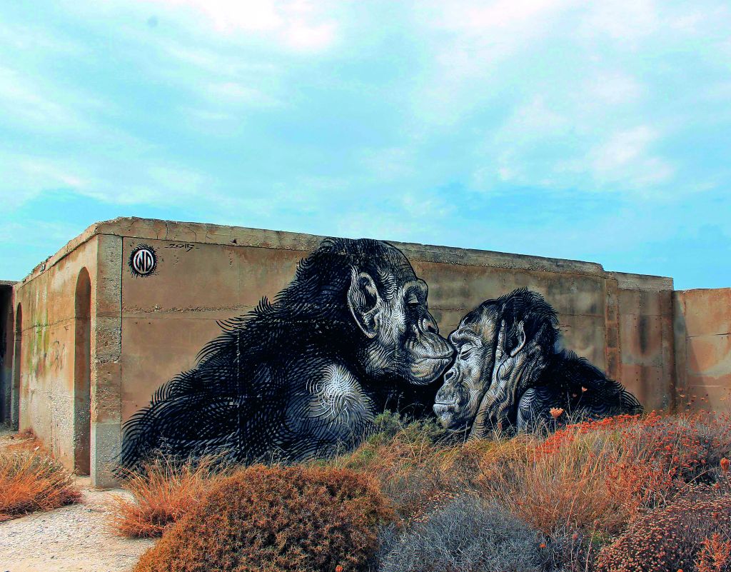 O street artist WD στη Νάξο