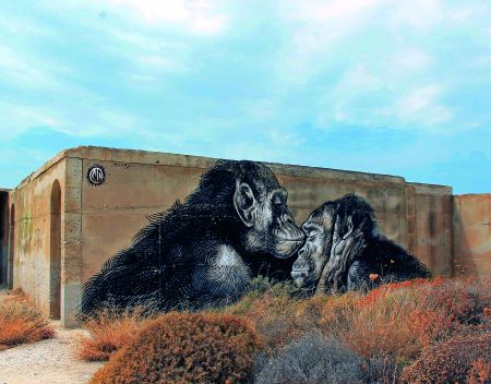 O street artist WD στη Νάξο