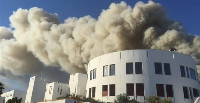 Μεγάλη πυρκαγιά στις εγκαταστάσεις του Πανεπιστημίου Ηρακλείου