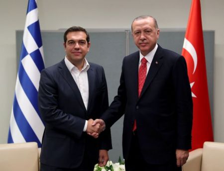 Tsipras, Erdogan discuss full range of bilateral issues in New York