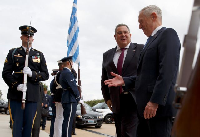 Greek defence minister proposes to Mattis US bases throughout Greece | tovima.gr
